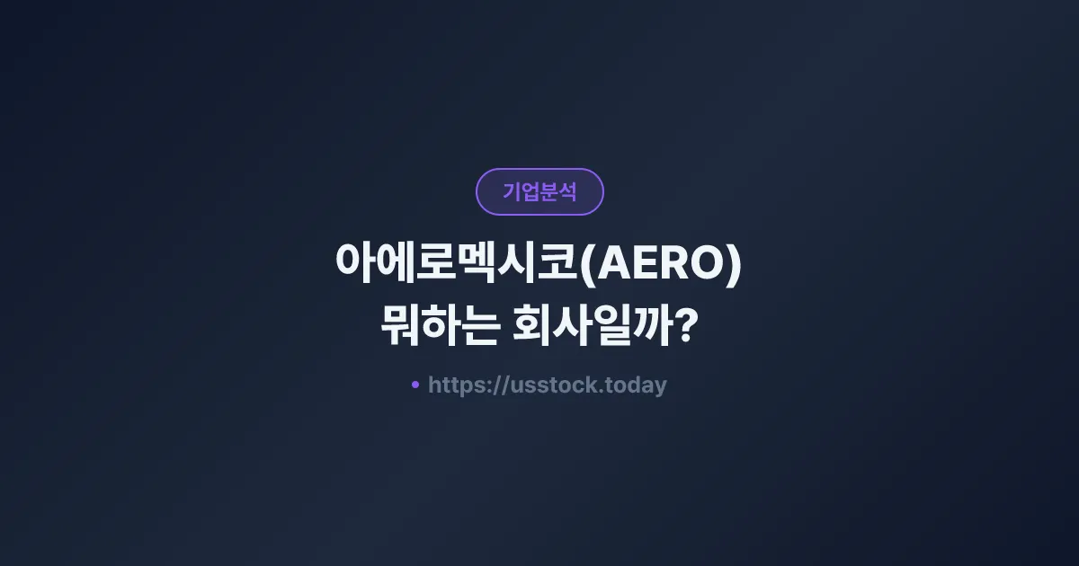 아에로멕시코(AERO) 뭐하는 회사일까? - 주가 전망·실적·시총·관련주·본사 총정리
