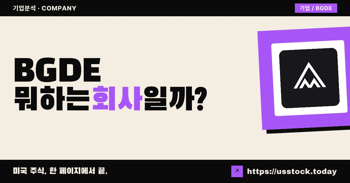 빅 디지털 에너지(BGDE) 뭐하는 회사일까? - 주가 전망·실적·시총·관련주·본사 총정리