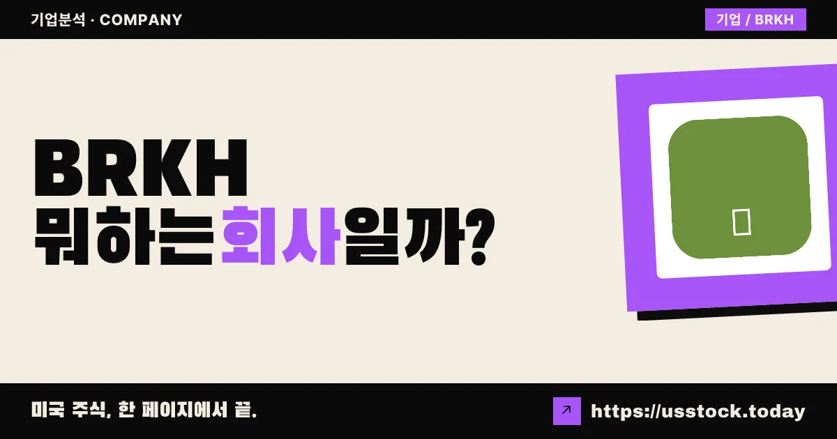 버텍 애퀴지션 코퍼레이션 II(BRKH) 뭐하는 회사일까? - SPAC 합병 전망·시총·관련주 총정리