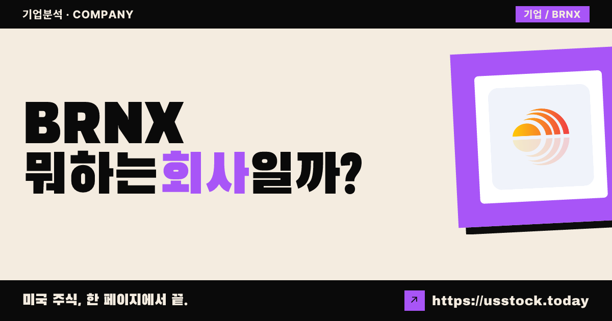 브렌엑스(BRNX) 뭐하는 회사일까? - 주가 전망·실적·시총·관련주·본사 총정리
