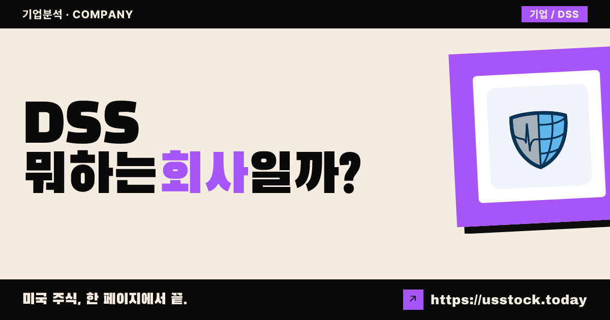 디에스에스(DSS) 뭐하는 회사일까? - 주가 전망·실적·시총·관련주·본사 총정리