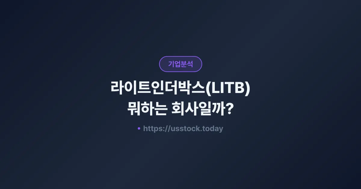 라이트인더박스(LITB) 뭐하는 회사일까? - 주가 전망·실적·시총·관련주·본사 총정리