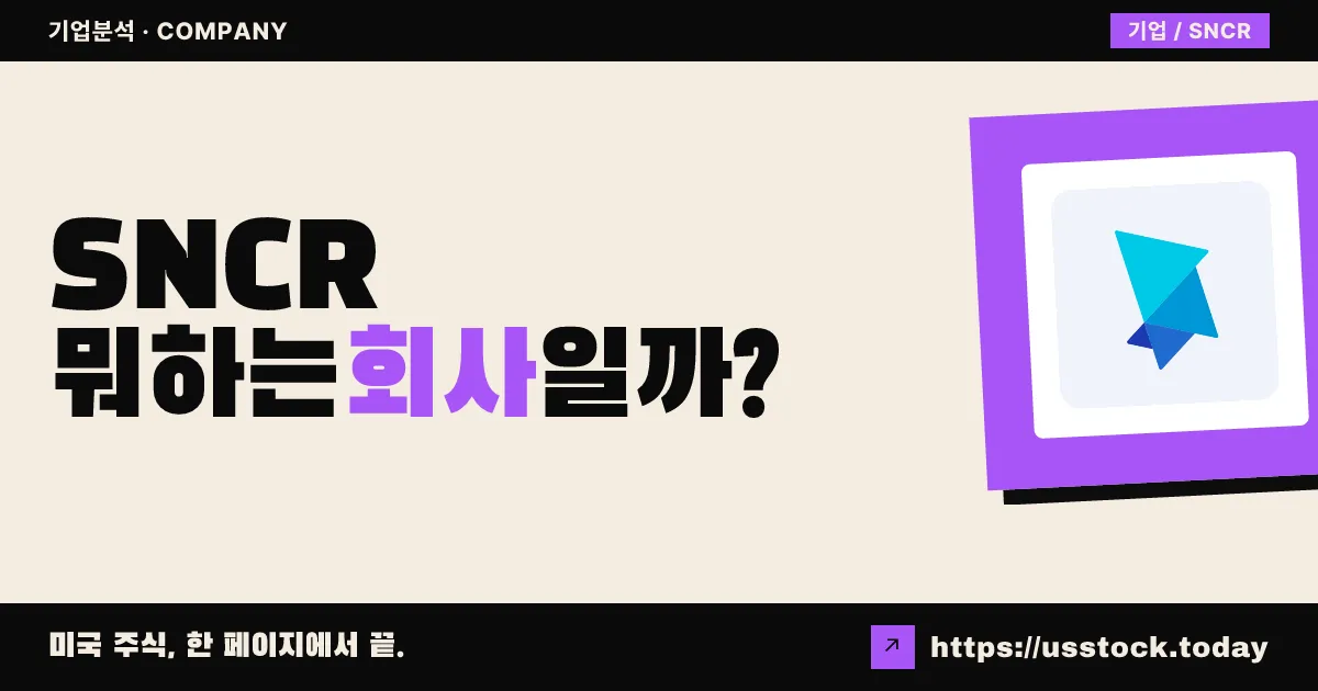 싱크로노스 테크놀로지스(SNCR) 뭐하는 회사일까? - 주가 전망·실적·시총·관련주·본사 총정리