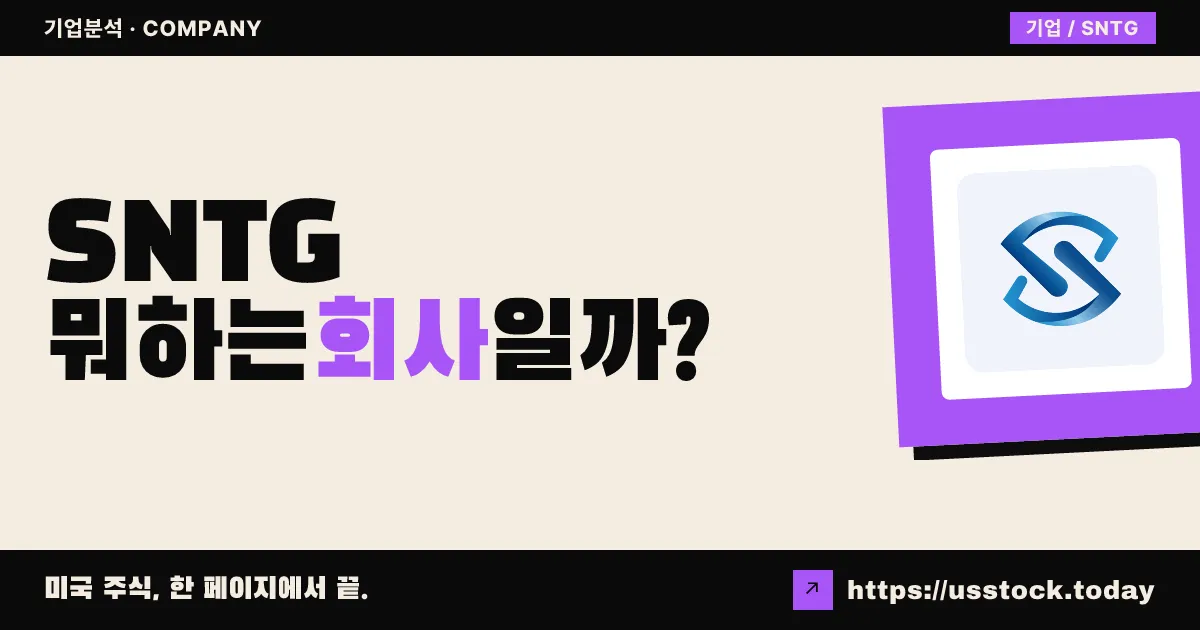 센티지 홀딩스(SNTG) 뭐하는 회사일까? - 주가 전망·실적·시총·관련주·본사 총정리