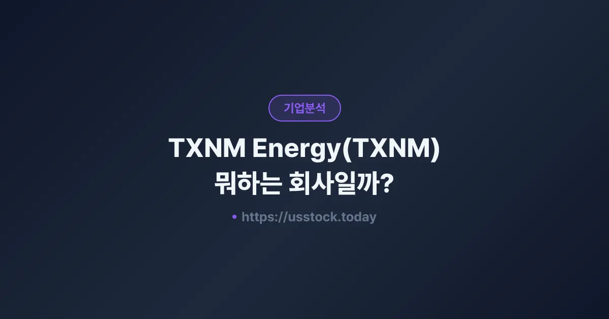 TXNM Energy(TXNM) 뭐하는 회사일까? - 주가 전망·실적·시총·관련주·본사 총정리