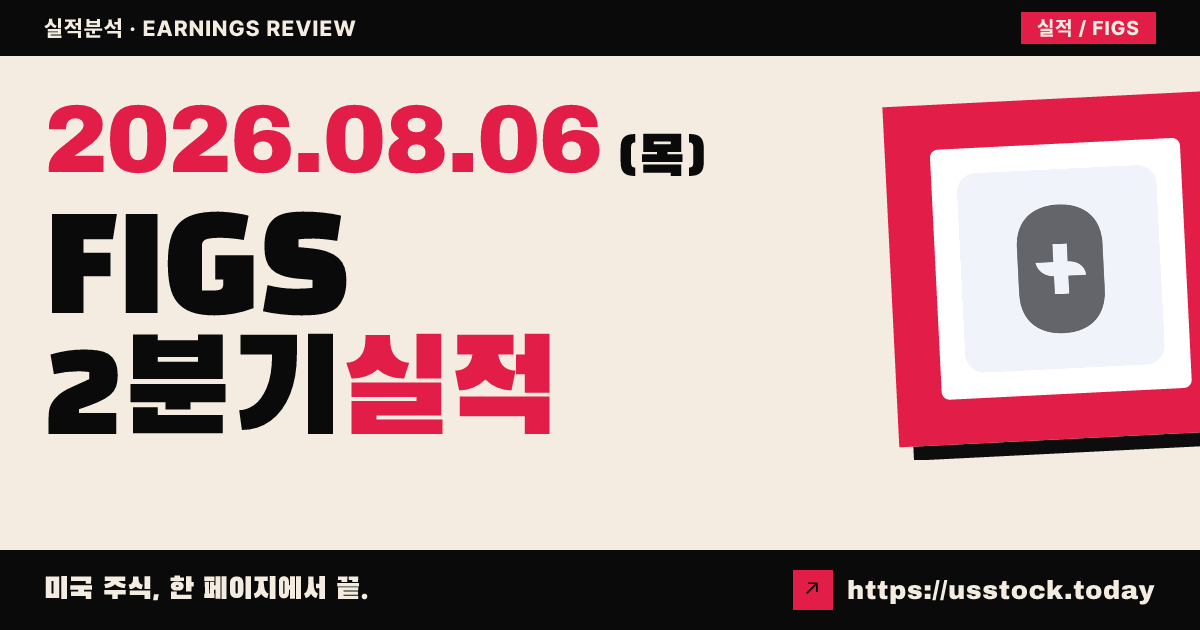 피그스($FIGS) 2026년 2분기 실적 분석 — 매출·이익 예상 상회, 연간 전망 상향