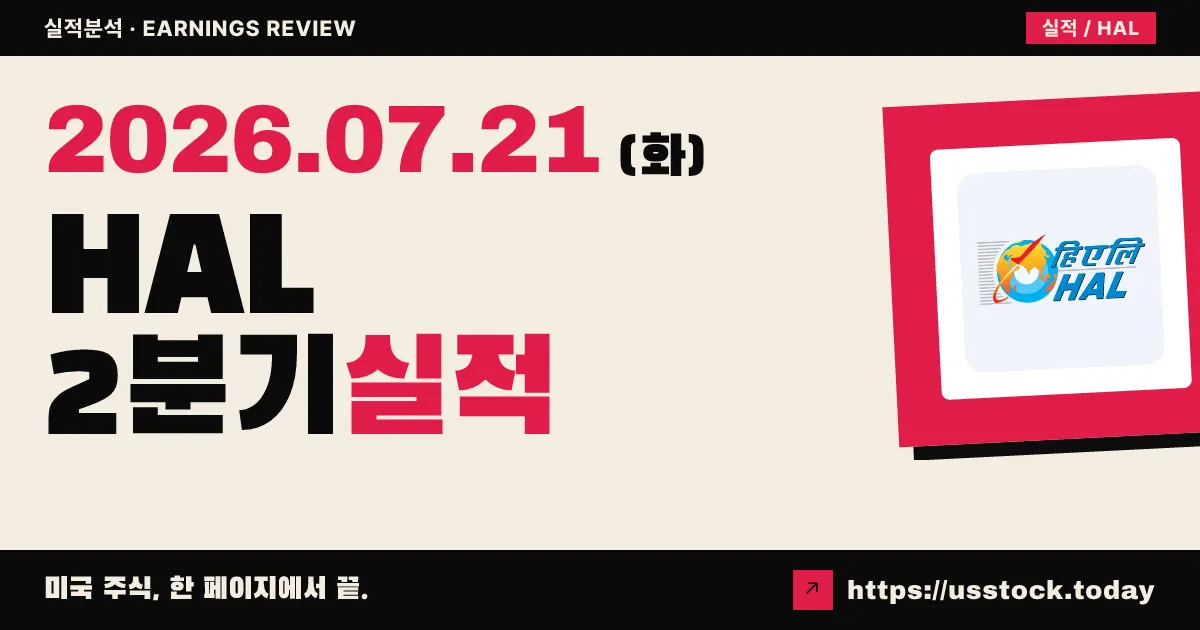 할리버튼($HAL) 2026년 2분기 실적 분석 — 이익은 예상 소폭 상회, 매출은 컨센서스 하회한 '혼조'