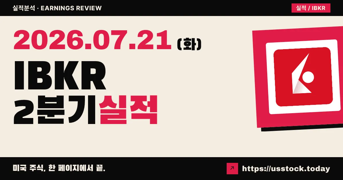 인터랙티브브로커스 그룹($IBKR) 2026년 2분기 실적 분석 — 예상 상회(Beat), EPS·매출 나란히 서프라이즈