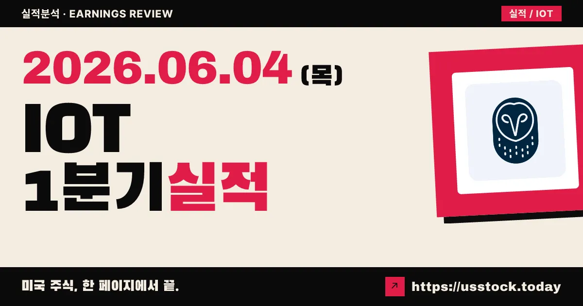 삼사라(IOT) 2027 회계연도 1분기 실적 분석 — 매출·EPS 동반 서프라이즈, 가이던스 상향에도 주가 하락