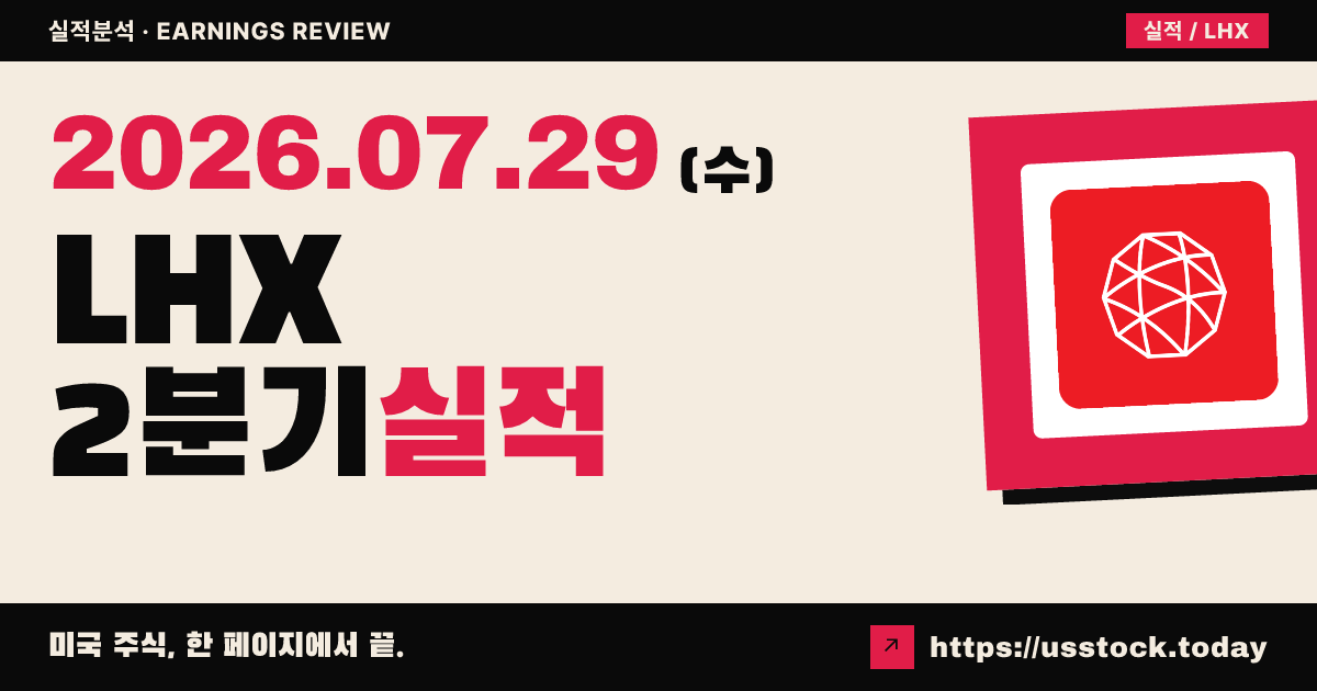 L3해리스 테크놀로지스($LHX) 2026년 2분기 실적 분석 — 매출 상회·연간 전망 상향에도 시간외 약세