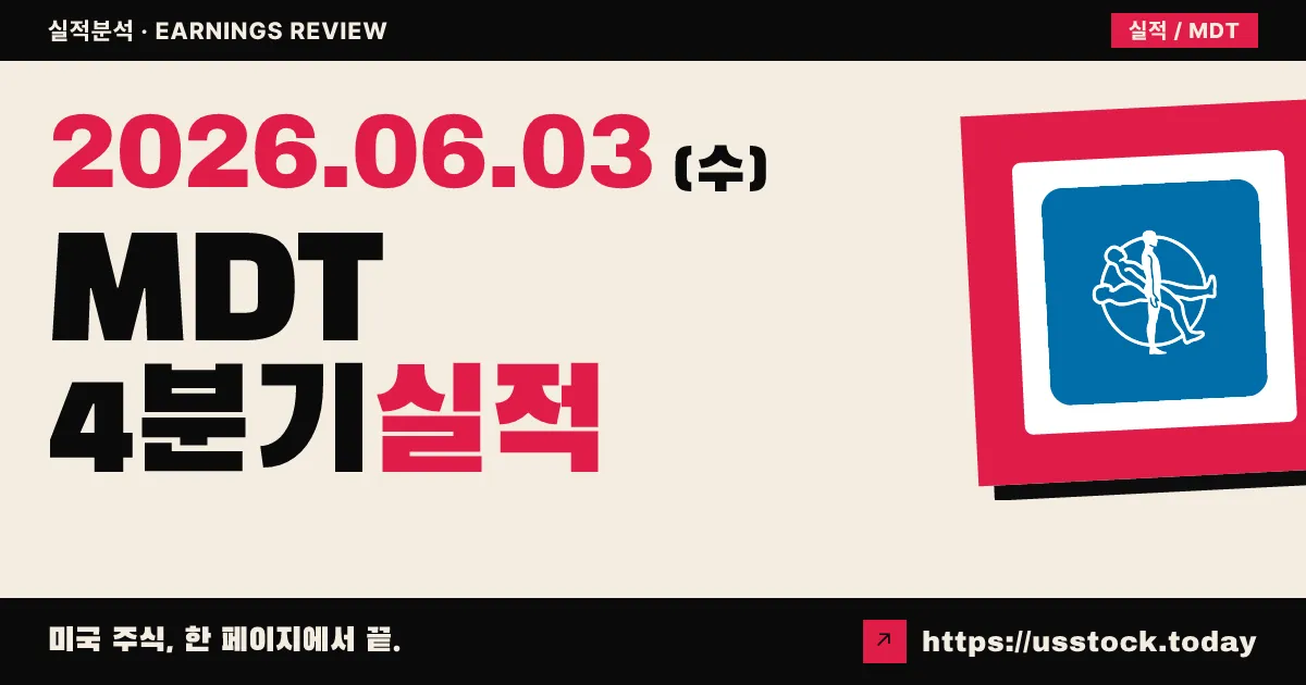 메드트로닉(MDT) 2026 회계연도 4분기 실적 분석 — 매출 10년 내 최고 성장·배당 49년 연속 인상