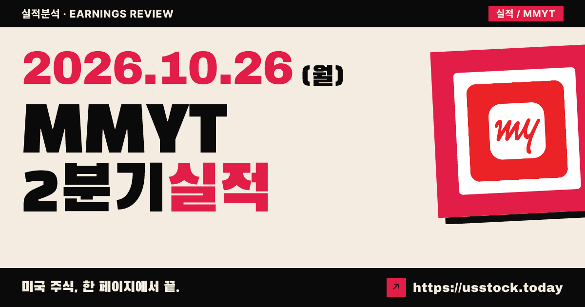 메이크마이트립($MMYT) 2027회계연도 2분기 실적 분석: 조정 EPS 예상 부합, 매출 예상 하회