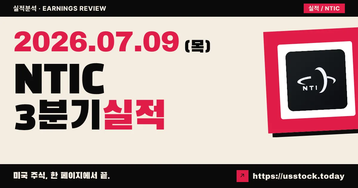 노던테크놀로지즈 인터내셔널($NTIC) 2026 회계연도 3분기 실적 — 발표 당일, 매출 성장 속 수익성 회복이 관건