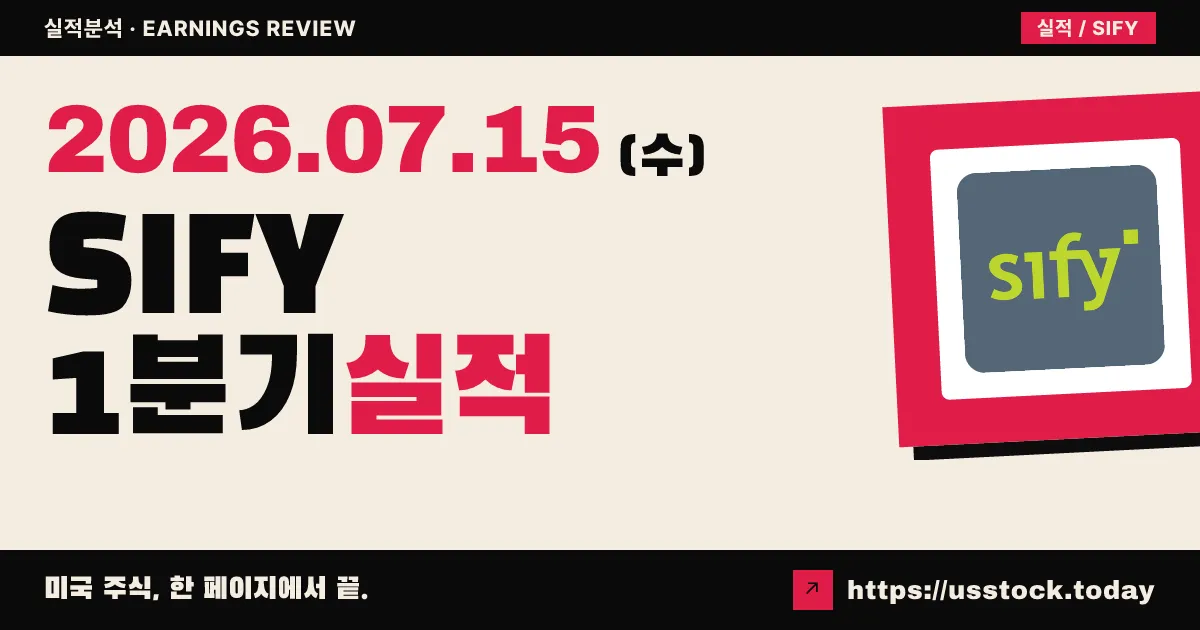 사이파이 테크놀로지스($SIFY) 2027 회계연도 1분기 실적 분석 — 흑자 전환·데이터센터가 이끈 두 자릿수 성장