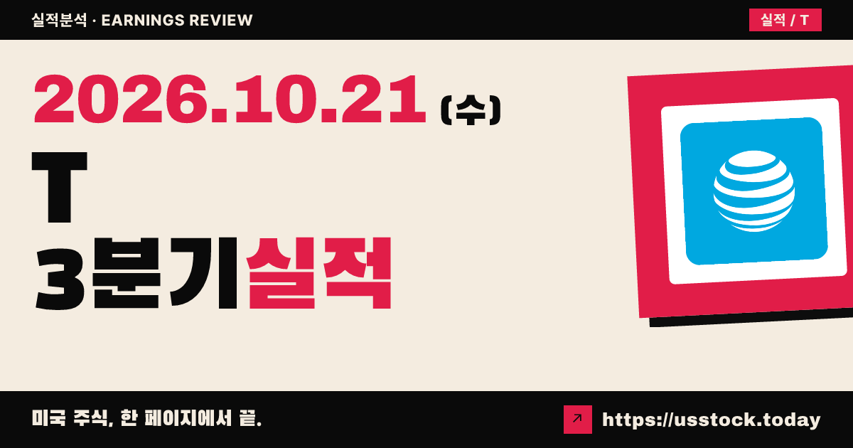 에이티앤티($T) 2026회계연도 3분기 실적 분석: 매출·주당순이익 상회, 전망 상향
