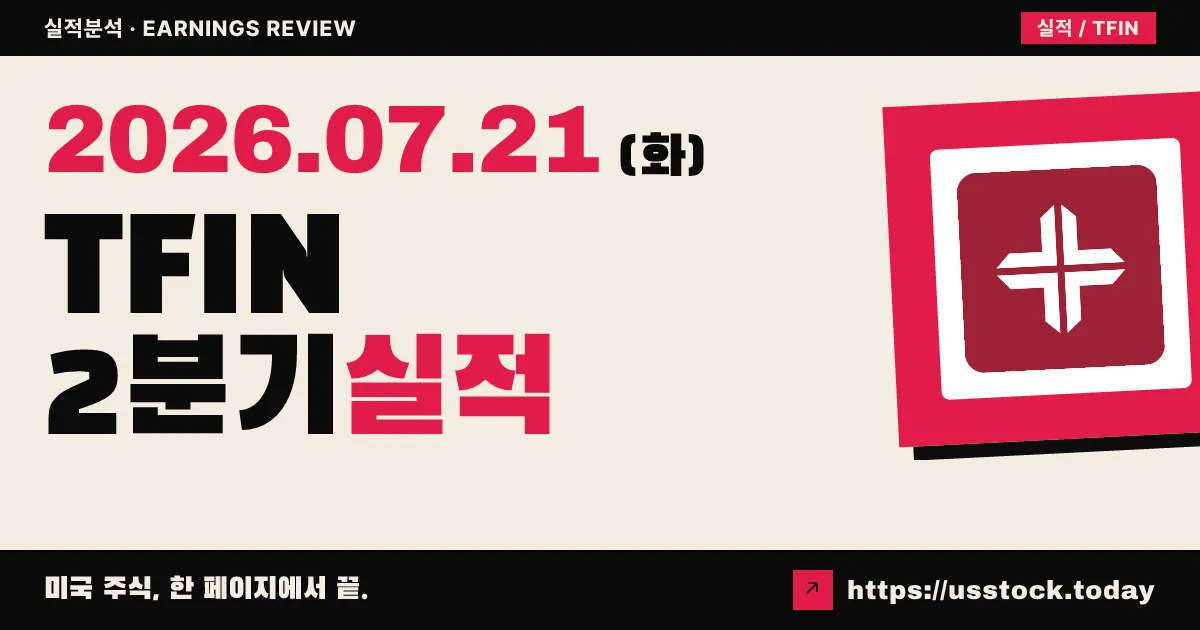트리움프파이낸셜($TFIN) 2026년 2분기 실적 분석 — 매출 서프라이즈, 이익은 눈높이 부합