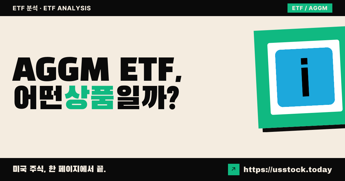 AGGM ETF, 어떤 상품일까? - 수익률·보수율·구성종목·대안 ETF 총정리