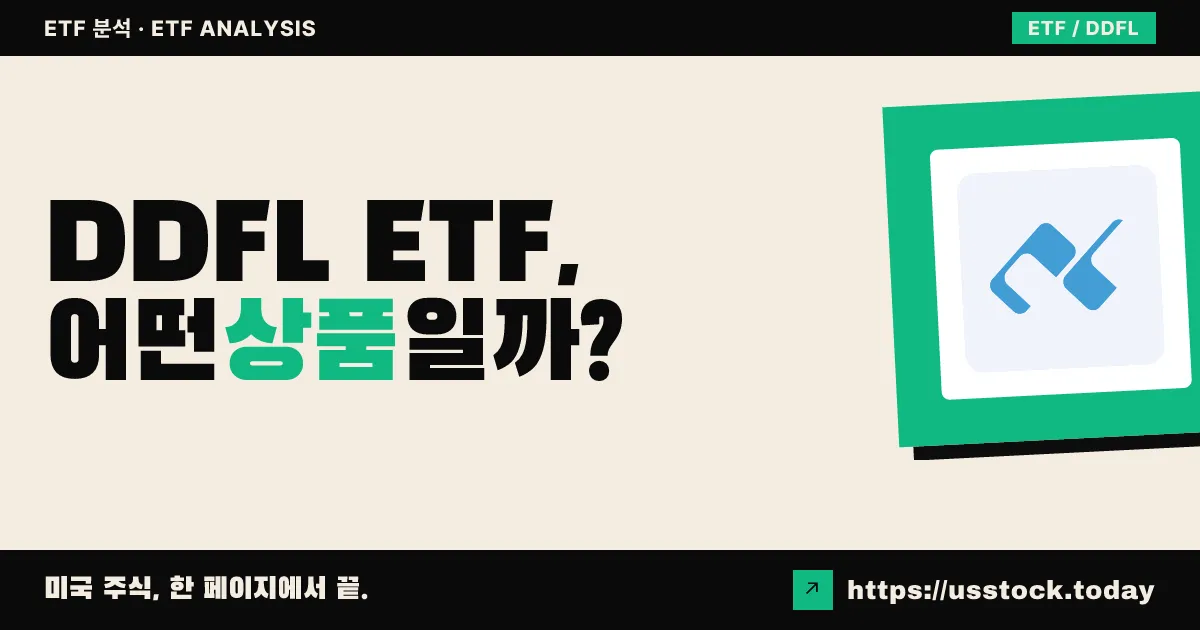 DDFL ETF, 어떤 상품일까? - 수익률·보수율·구성종목·대안 ETF 총정리