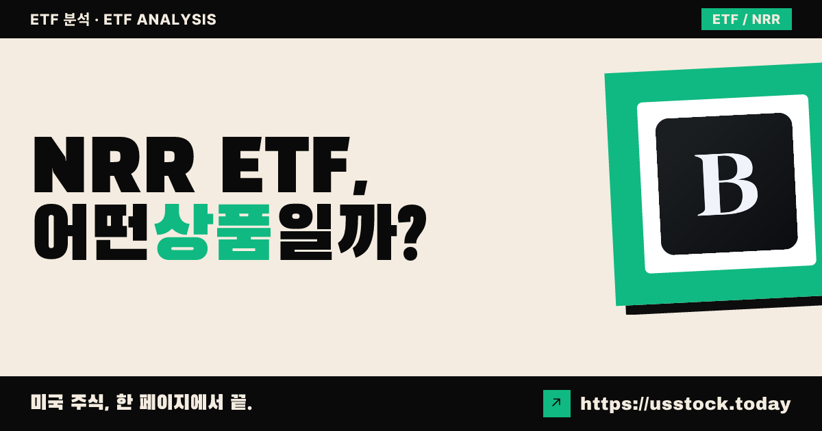 NRR ETF, 어떤 상품일까? - 수익률·보수율·구성종목·대안 ETF 총정리