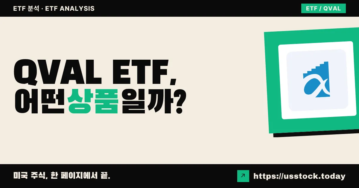 QVAL ETF, 어떤 상품일까? - 수익률·보수율·구성종목·대안 ETF 총정리