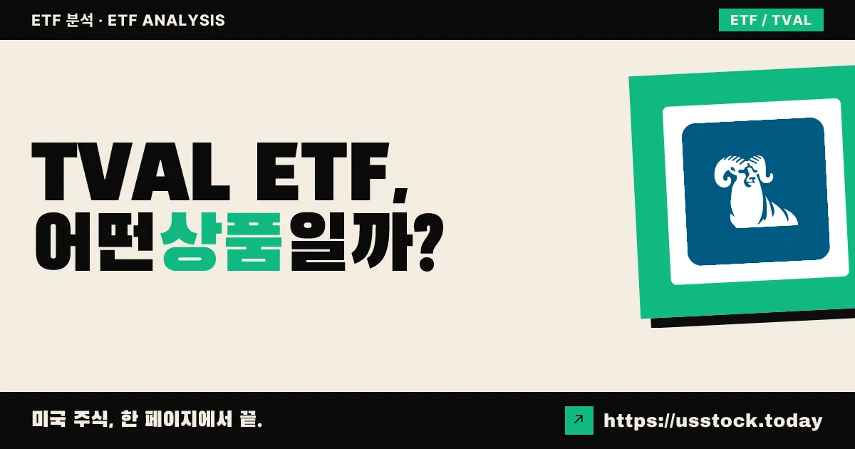 TVAL ETF, 어떤 상품일까? - 수익률·보수율·구성종목·대안 ETF 총정리