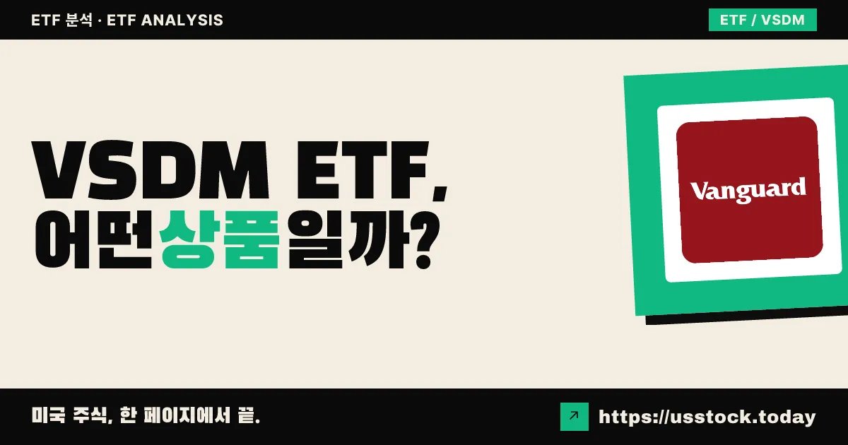 VSDM ETF, 어떤 상품일까? - 수익률·보수율·구성종목·대안 ETF 총정리