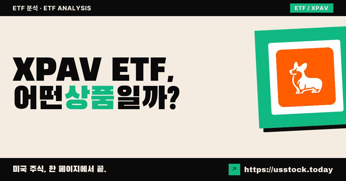 XPAV ETF, 어떤 상품일까? - 수익률·보수율·구성종목·대안 ETF 총정리