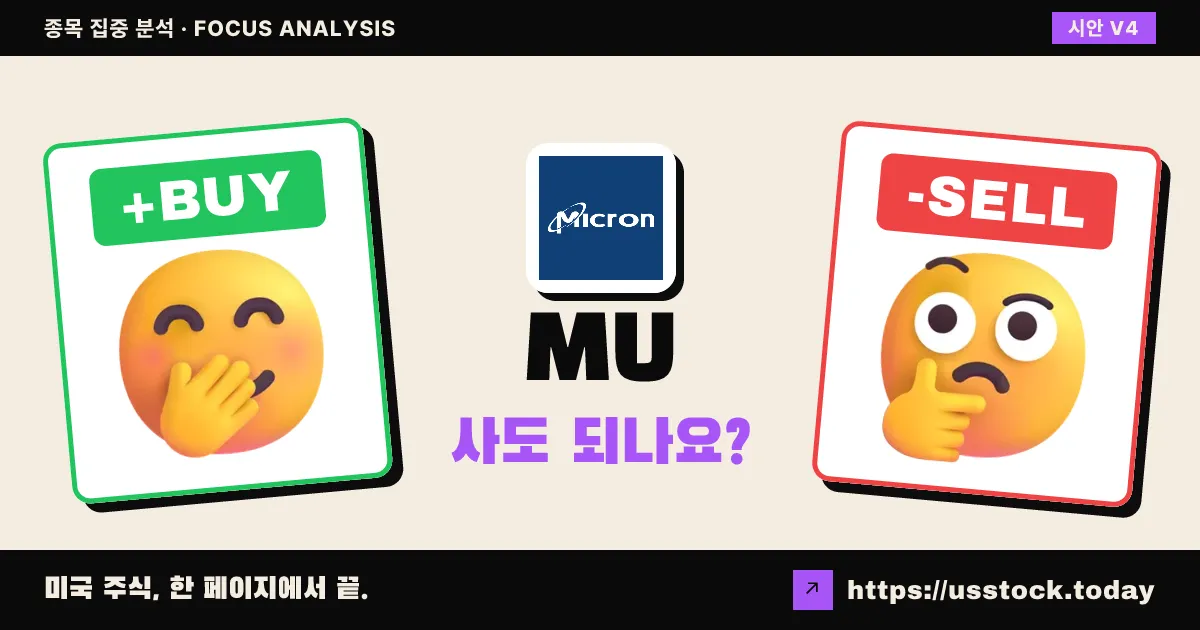 MU (마이크론), 이 종목 사도 되나요? — 6월 둘째 주 (10호)