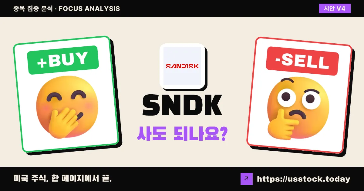 SNDK (샌디스크), 이 종목 사도 되나요? — 6월 넷째 주 (14호)